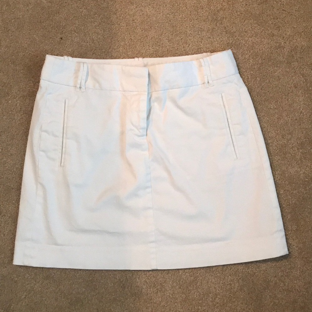 White j. Crew Skirt
